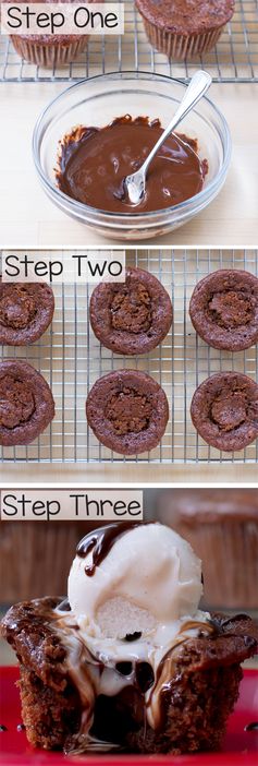 Molten Chocolate Lava Cakes – Baked In A Muffin Tin