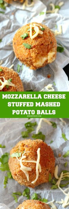 Mozzarella Cheese Stuffed Mashed Potato Balls