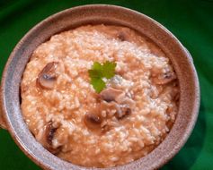 Mushroom Risotto in Pressure Cooker