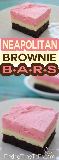 Neapolitan Brownie Bars