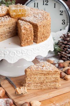 New Year's Honey Cake (Medovik