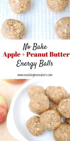 No Bake Apple Peanut Butter Energy Bites