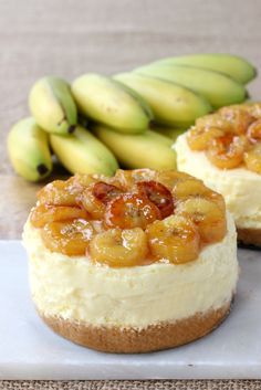 No Bake Banana Rum Cheesecake