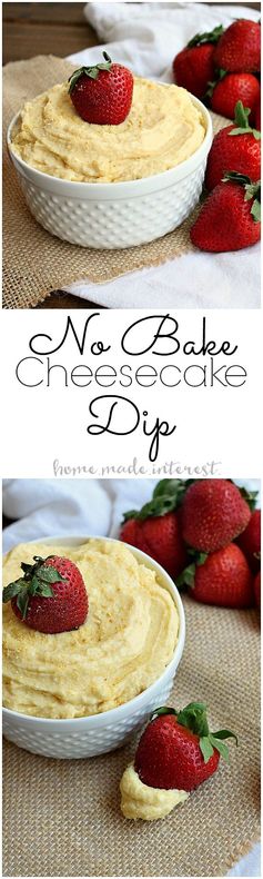 No Bake Cheesecake Dip