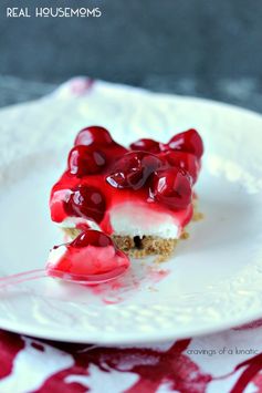 No Bake Cherry Cheesecake Bars