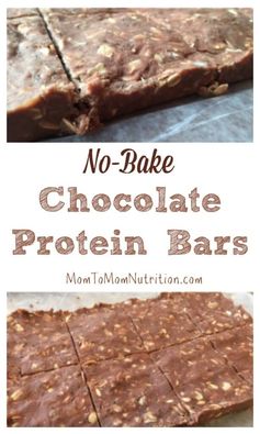 No-Bake Chocolate Protein Bars