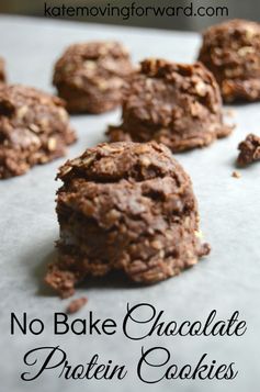 No Bake Chocolate Protein Cookies