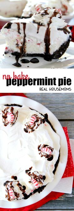 No Bake Peppermint Pie