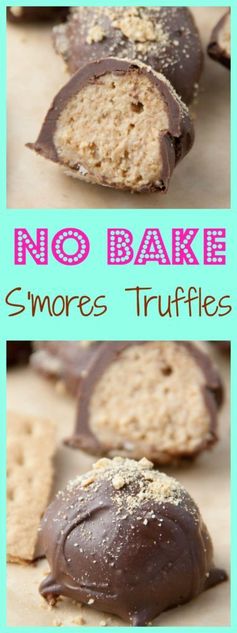 No Bake S'mores Truffles