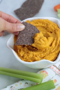 No Bean Roasted Carrot Hummus