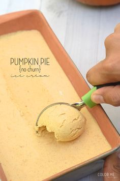 No churn easy pumpkin pie ice cream