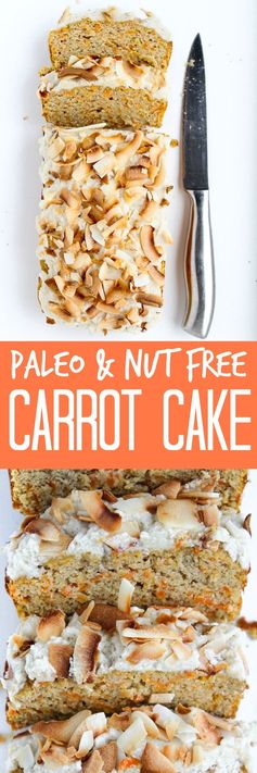 Nut Free Paleo Carrot Cake