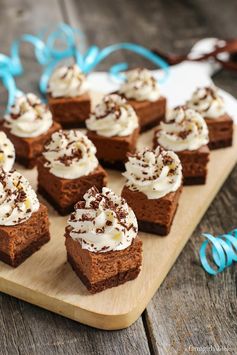 Nutella Cheesecake Brownie Bites