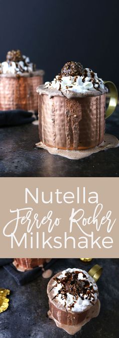 Nutella Ferrero Rocher Milkshake