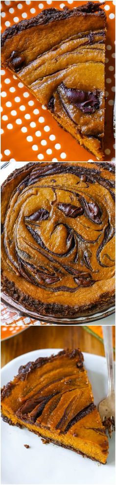 Nutella Swirl Pumpkin Pie