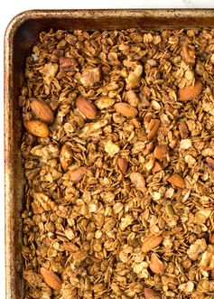 Nutty Gingerbread Granola (and a giveaway!