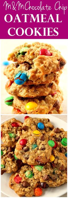 Oatmeal Chocolate Chip M&M Cookies