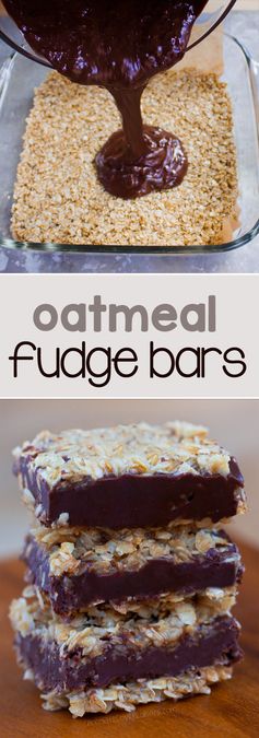 Oatmeal Chocolate Fudge Bars