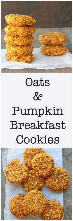 Oats & Pumpkin Breakfast Cookies