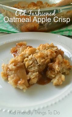 Old Fashioned Oatmeal Apple Crisp