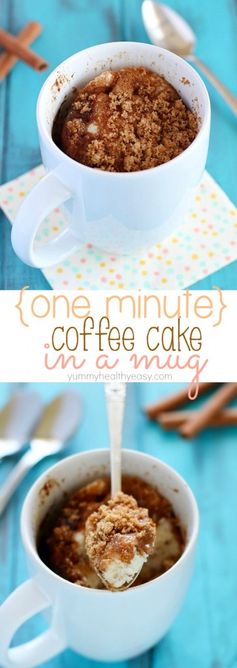 One-Minute Coffee Cake in a Mug