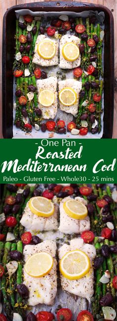 One Pan Roasted Mediterranean Cod