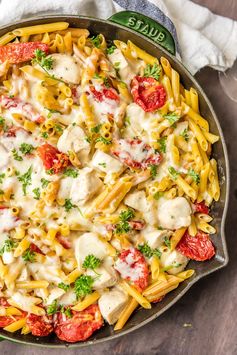 One Pot Chicken Alfredo Skillet