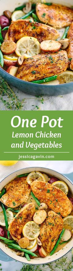 One Pot Meal Lemon Chicken with Vegetables