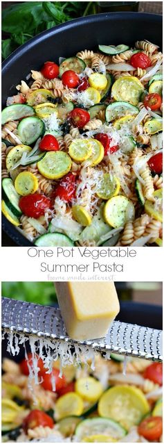 One Pot Summer Vegetable Pasta