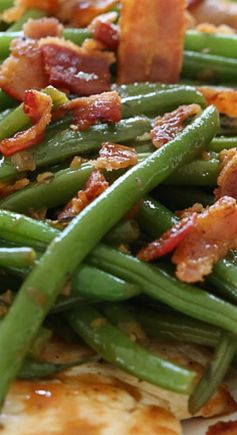 One Skillet Chicken with Bacon and Green Beans