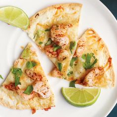 Open-Faced Shrimp Quesadillas