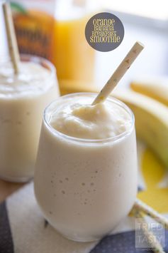 Orange Banana Breakfast Smoothie