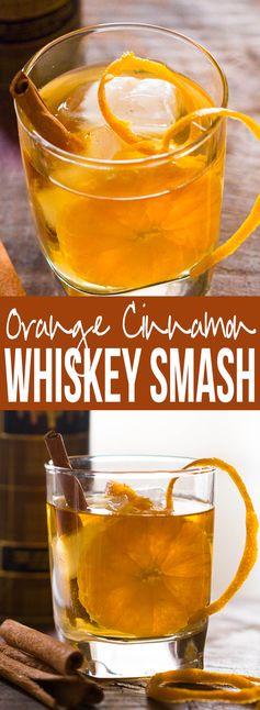 Orange Cinnamon Whisky Smash