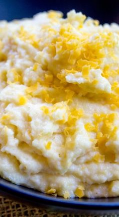 Oven Baked Creamy Cheese Polenta