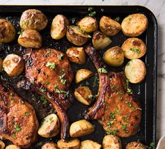 Oven Baked Pork Chops with Potatoes