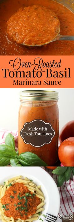 Oven-Roasted Tomato Basil Marinara Sauce