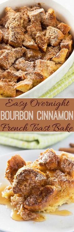 Overnight Bourbon Cinnamon French Toast Bake