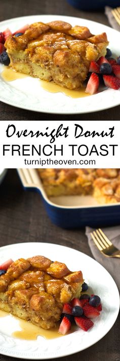 Overnight Donut French Toast Casserole