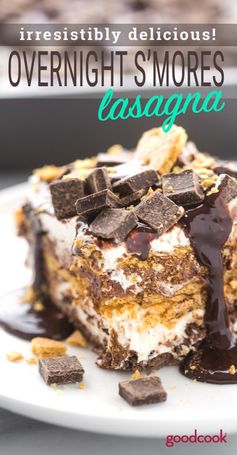 Overnight S'mores Lasagna