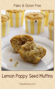 Paleo Lemon Poppy Seed Muffins