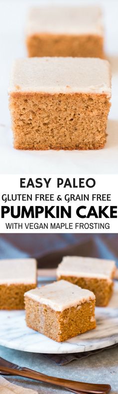 Paleo Pumpkin Cake With Maple Frosting