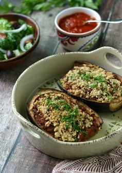 Paleo Stuffed Eggplant (with Ground Beef