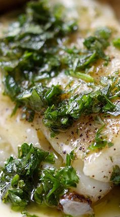 Pan Fried Cod with Oregano and Parsley Dressing