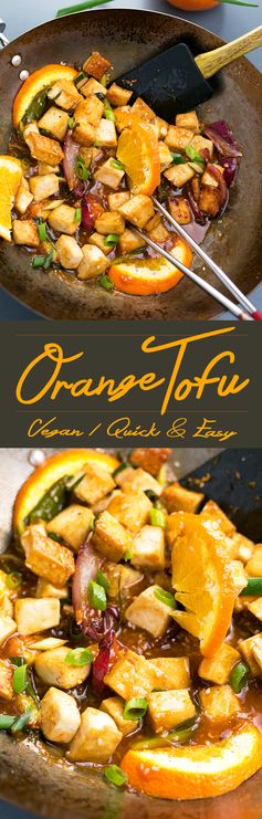 Pan-fried Orange Tofu