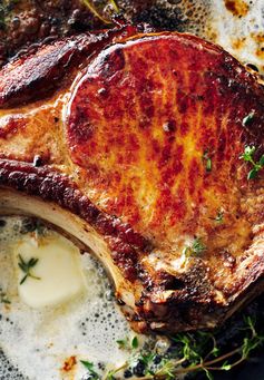 Pan-Roasted Brined Pork Chop