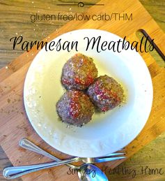 Parmesan Meatballs (gluten free/low carb/THM