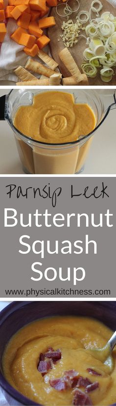 Parsnip Leek Butternut Squash Soup