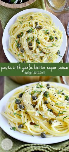 Pasta with Garlic Butter Caper Sauce