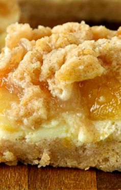 Peach Cheesecake Crumb Bars