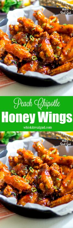 Peach Chipotle Honey Wings